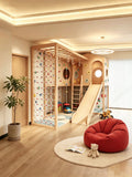 Custom Wooden Playhouse & Climbing Set
