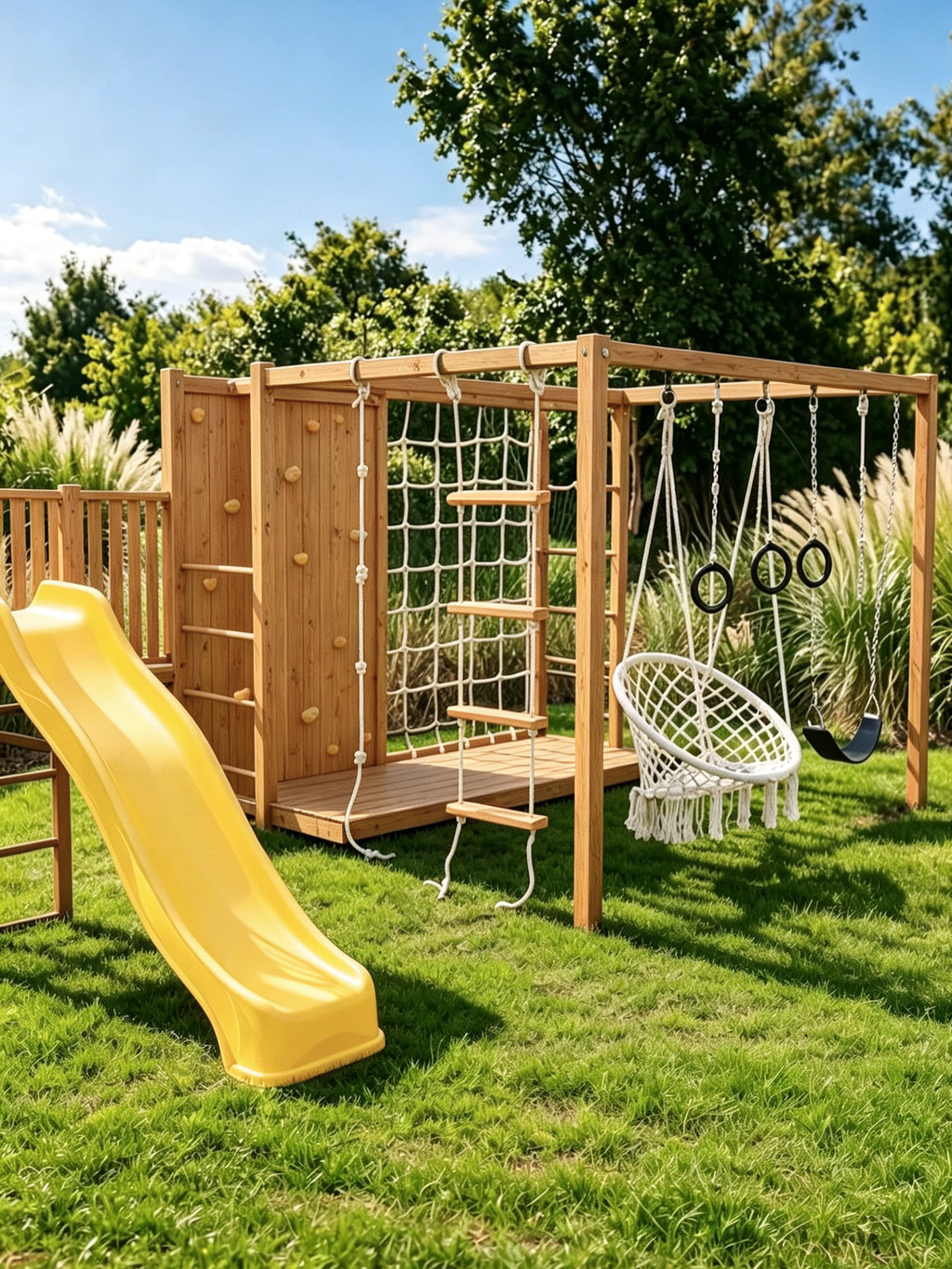 Custom Outdoor Wooden Playground Set